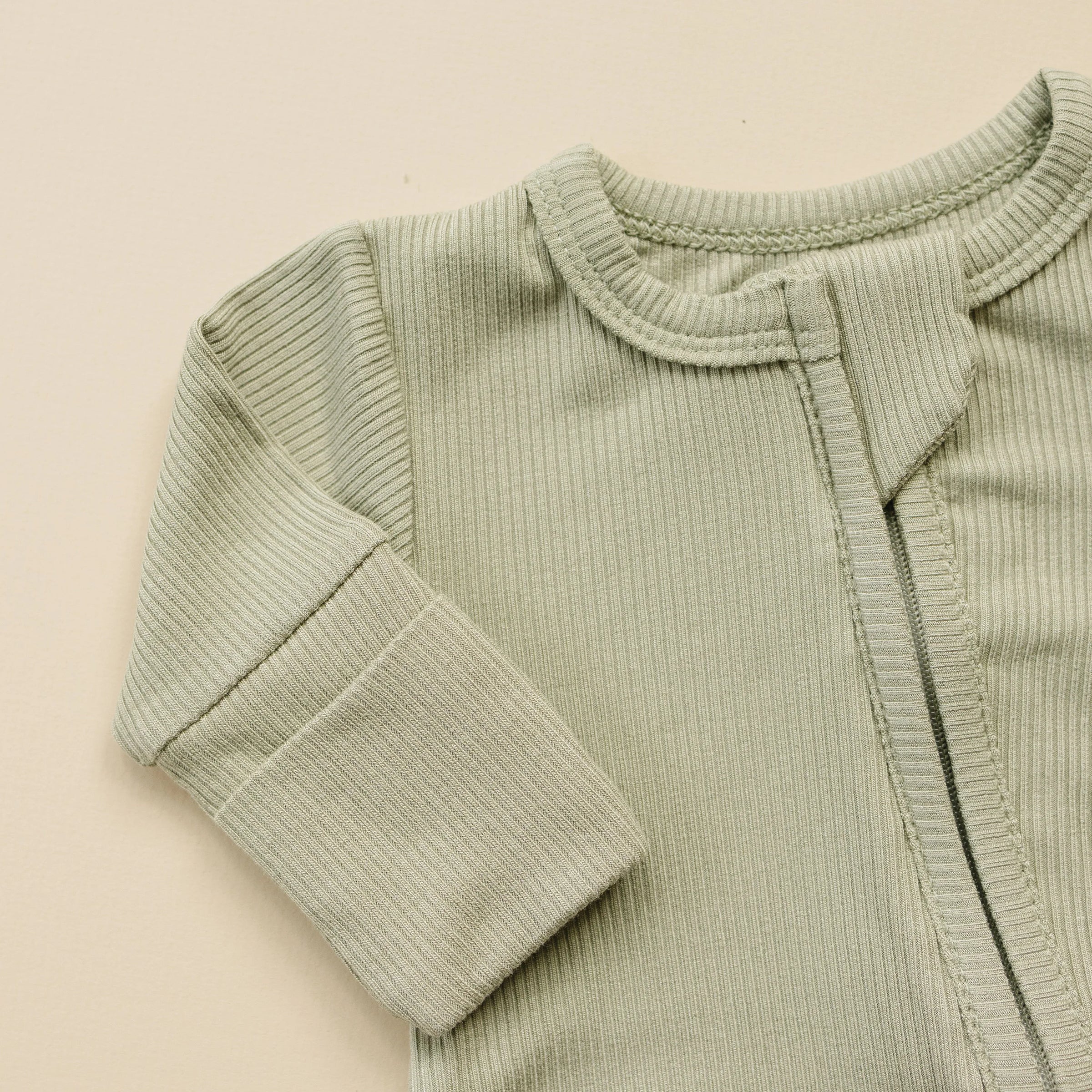 Solid Ribbed Bamboo Zippy Romper - more colors - BIG FRENCHIES