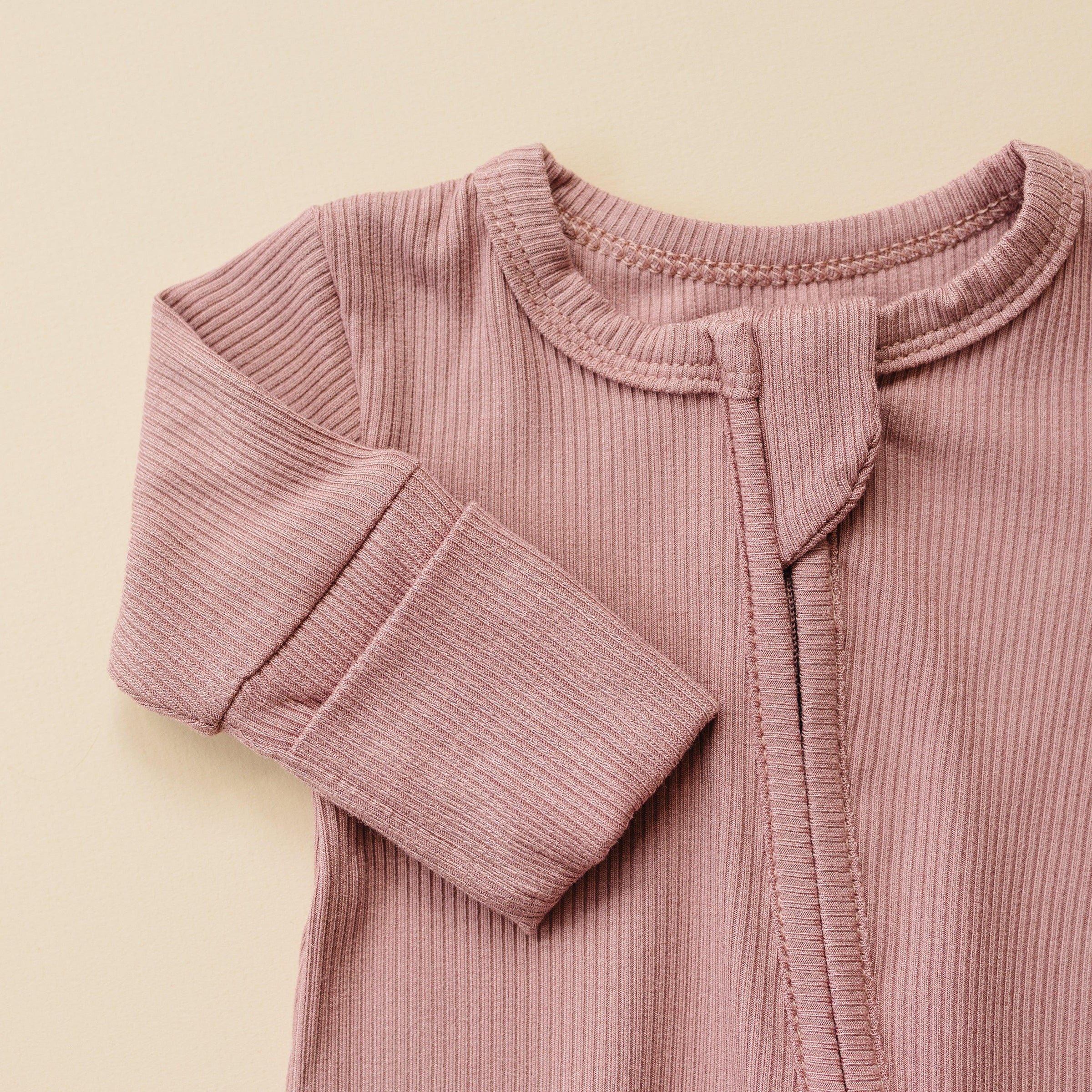 Solid Ribbed Bamboo Zippy Romper - more colors - BIG FRENCHIES