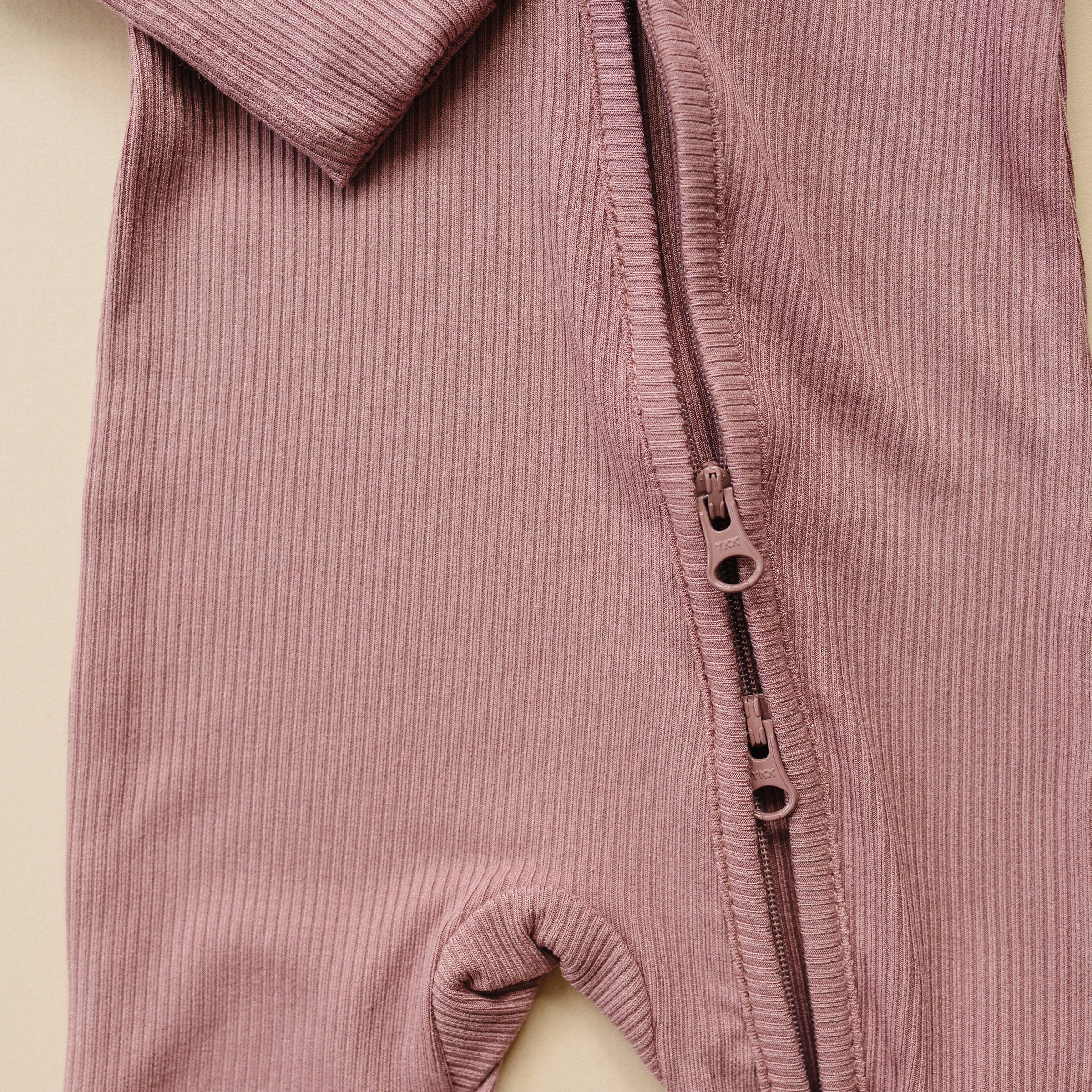 Solid Ribbed Bamboo Zippy Romper - more colors - BIG FRENCHIES