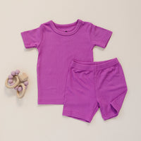 Solid Ribbed Bamboo 2pc Pajamas - more colors - BIG FRENCHIES