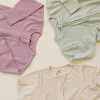 Solid Ribbed Bamboo Zippy Romper - more colors - BIG FRENCHIES