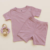 Solid Ribbed Bamboo 2pc Pajamas - more colors - BIG FRENCHIES