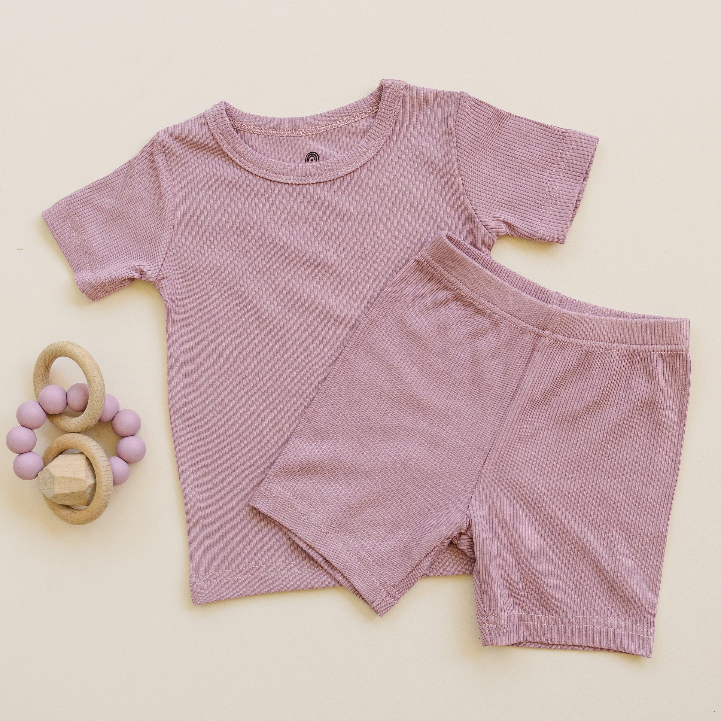 Solid Ribbed Bamboo 2pc Pajamas - more colors - BIG FRENCHIES