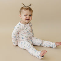 Luna Moths Bamboo Zippy Pajamas - BIG FRENCHIES