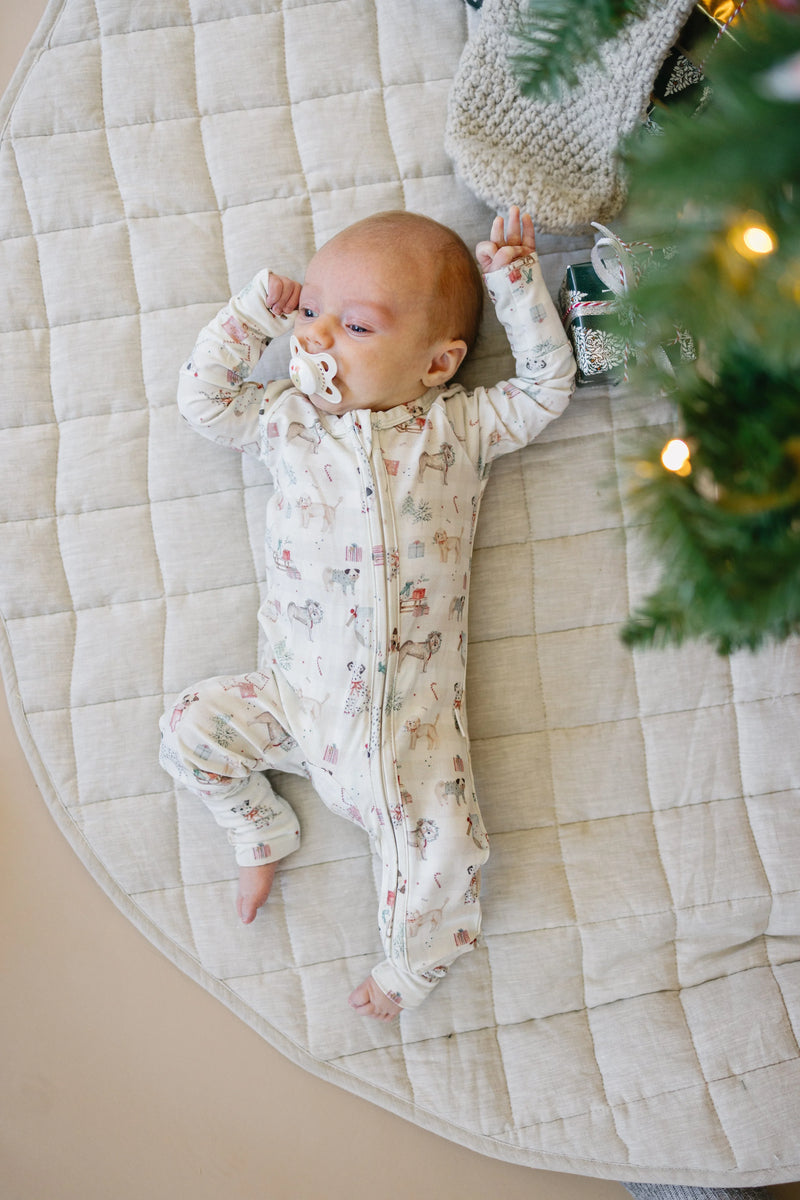 Santa Paws Bamboo Zippy Pajamas - BIG FRENCHIES