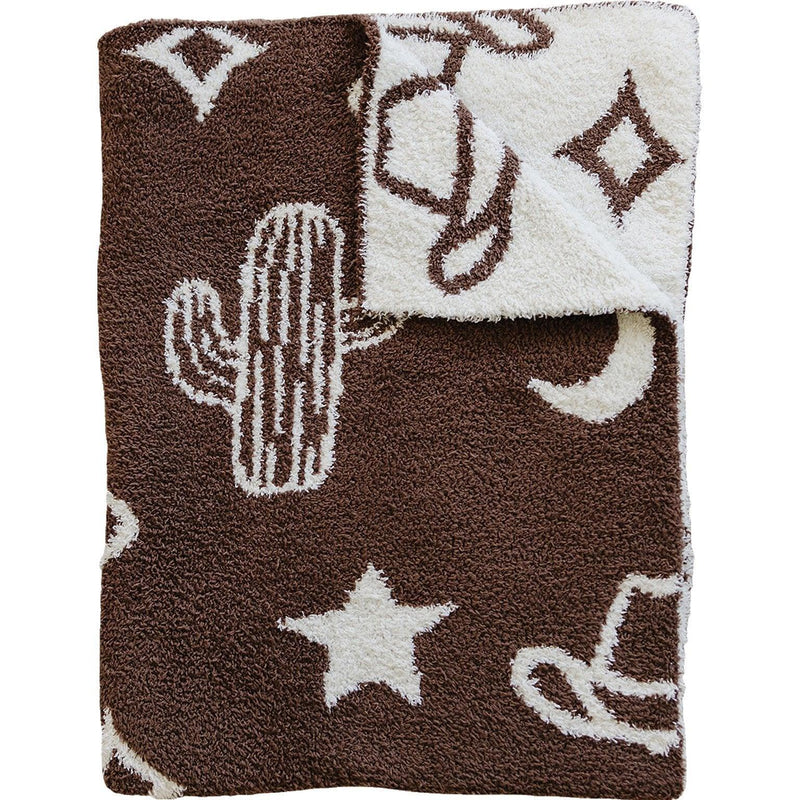 Western Plush Blanket - BIG FRENCHIES