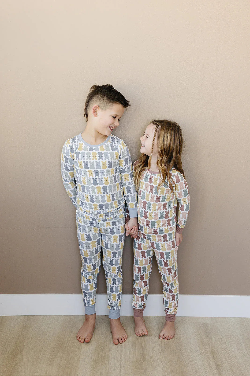 Dusty Blue Peep Bamboo Cozy Set - BIG FRENCHIES