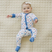 Red White & Bows Bamboo Zippy Pajamas - BIG FRENCHIES