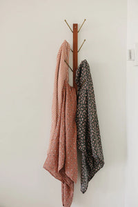 Olive Bloom Muslin Swaddle Blanket - BIG FRENCHIES