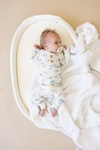 Snugglesaurus 2pc Henley Bamboo Pajamas - Sizes Newborn & Up! - BIG FRENCHIES