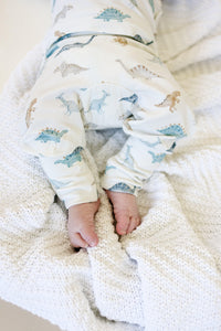 Snugglesaurus 2pc Henley Bamboo Pajamas - Sizes Newborn & Up! - BIG FRENCHIES