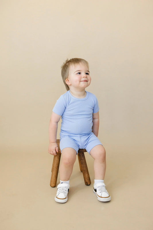 Solid Ribbed Bamboo 2pc Pajamas - more colors - BIG FRENCHIES