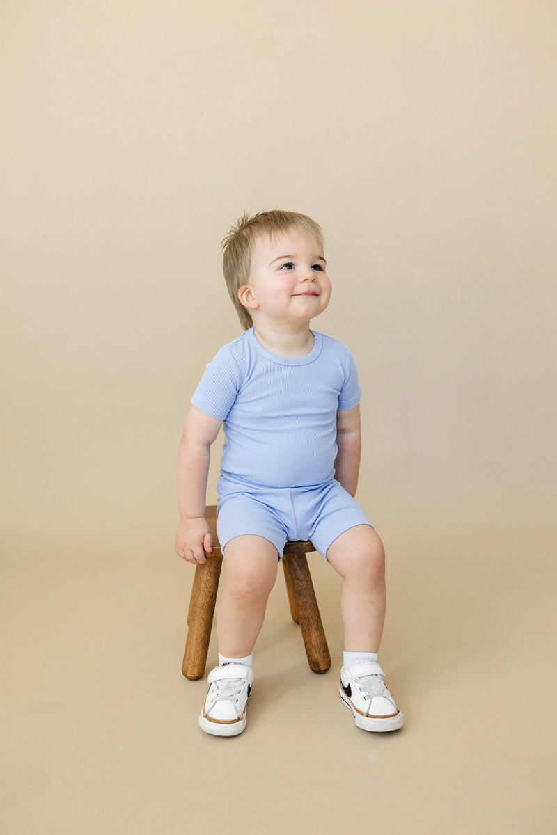 Solid Ribbed Bamboo 2pc Pajamas - more colors - BIG FRENCHIES