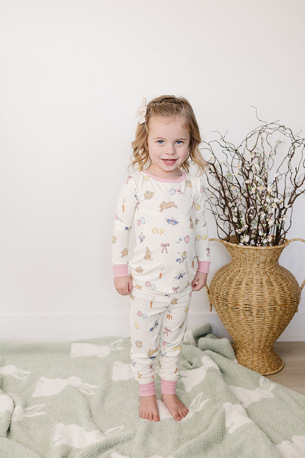 Pink Bunny Ribbed Bamboo Cozy Set - BIG FRENCHIES