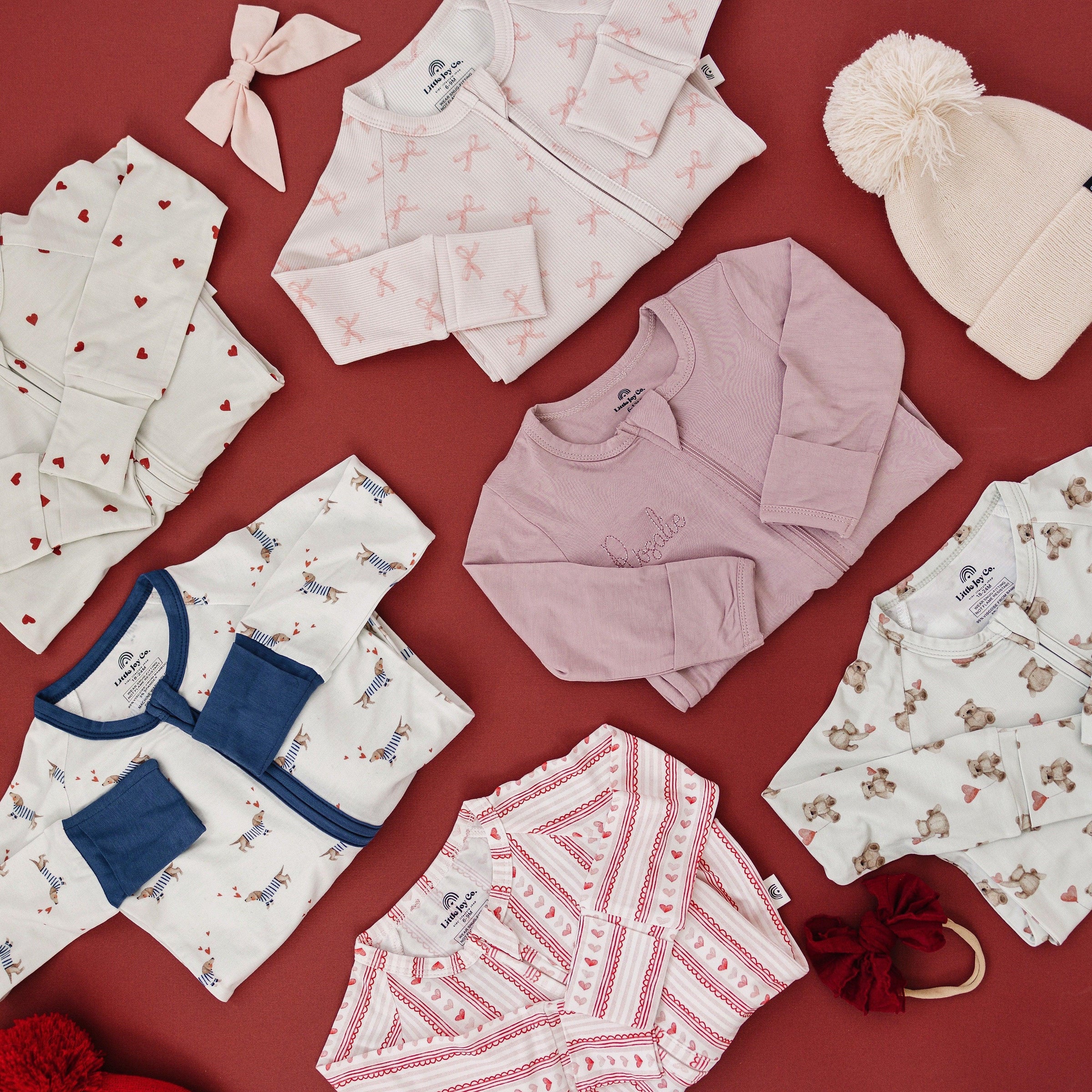 Tiny Hearts 2pc Bamboo Pajamas - BIG FRENCHIES