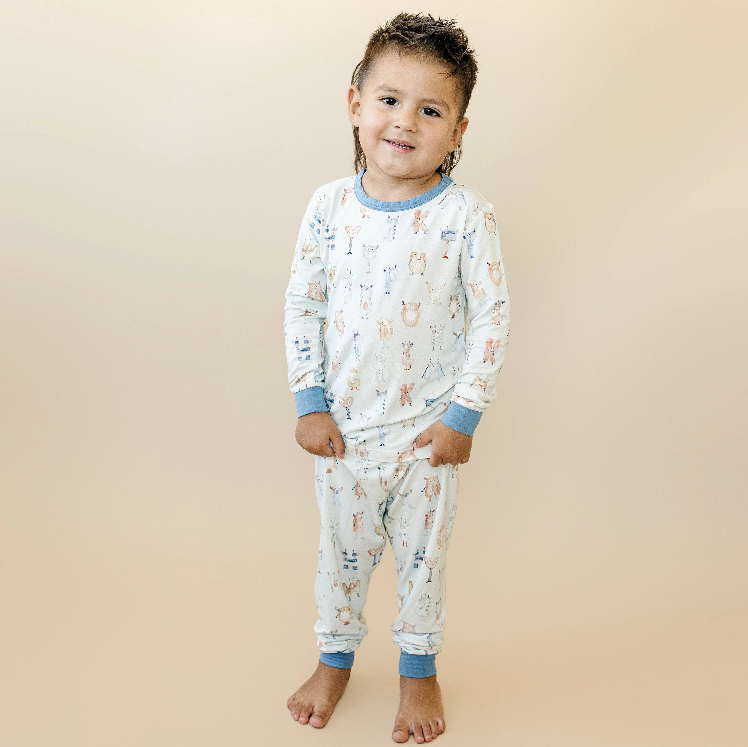 M is for Monsters 2pc Bamboo Pajamas - BIG FRENCHIES