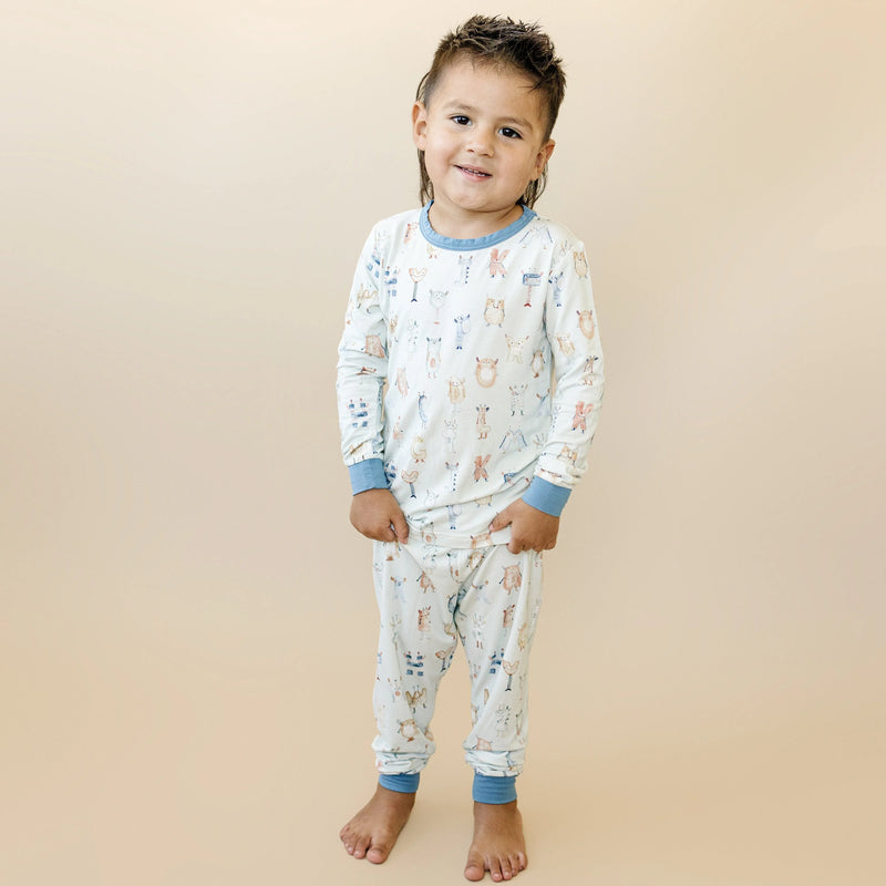 M is for Monsters 2pc Bamboo Pajamas - BIG FRENCHIES