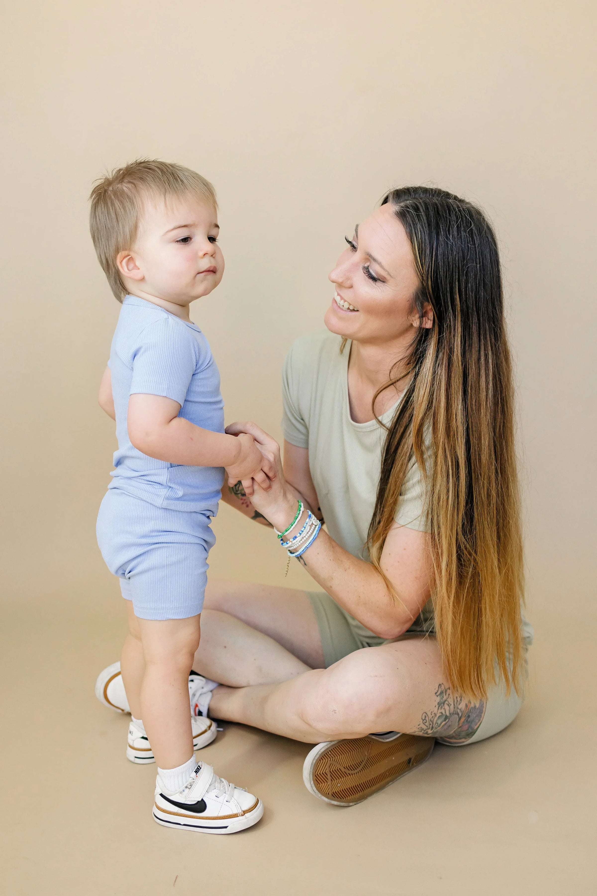 Solid Ribbed Bamboo 2pc Pajamas - more colors - BIG FRENCHIES