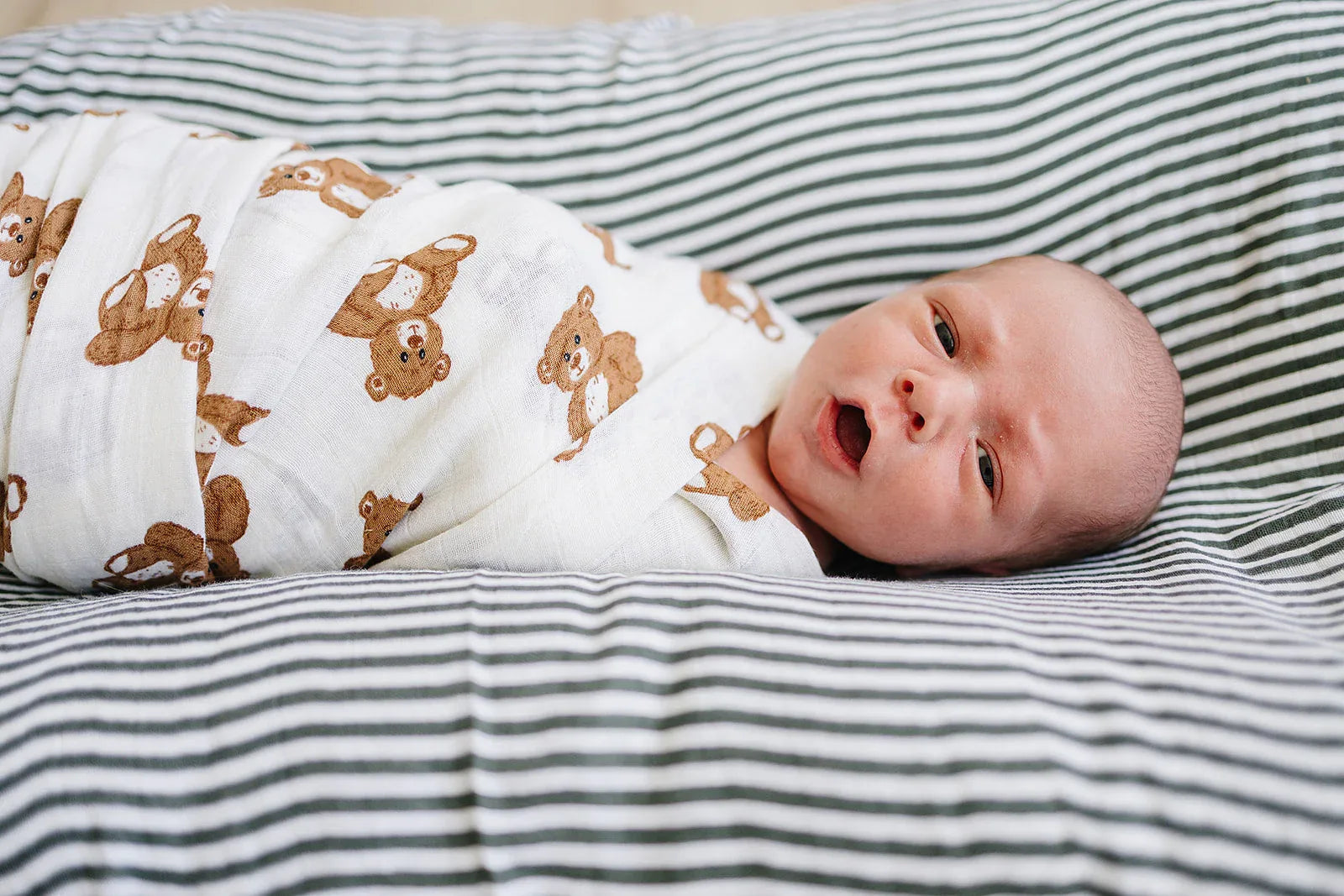 Teddy Bear Swaddle Blanket - BIG FRENCHIES