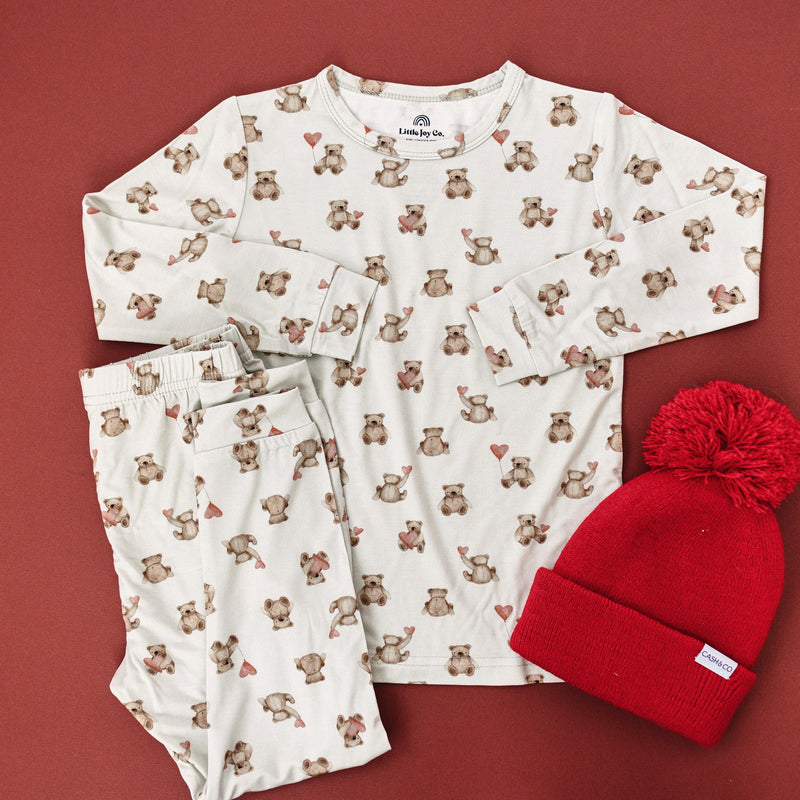 Valentines Teddy Bear 2pc Bamboo Pajamas - BIG FRENCHIES