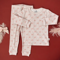 Blushing Bows 2pc Bamboo Pajamas - BIG FRENCHIES