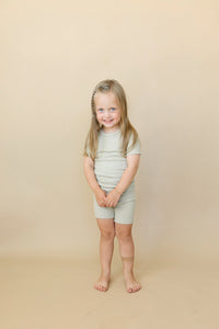 Solid Ribbed Bamboo 2pc Pajamas - more colors - BIG FRENCHIES
