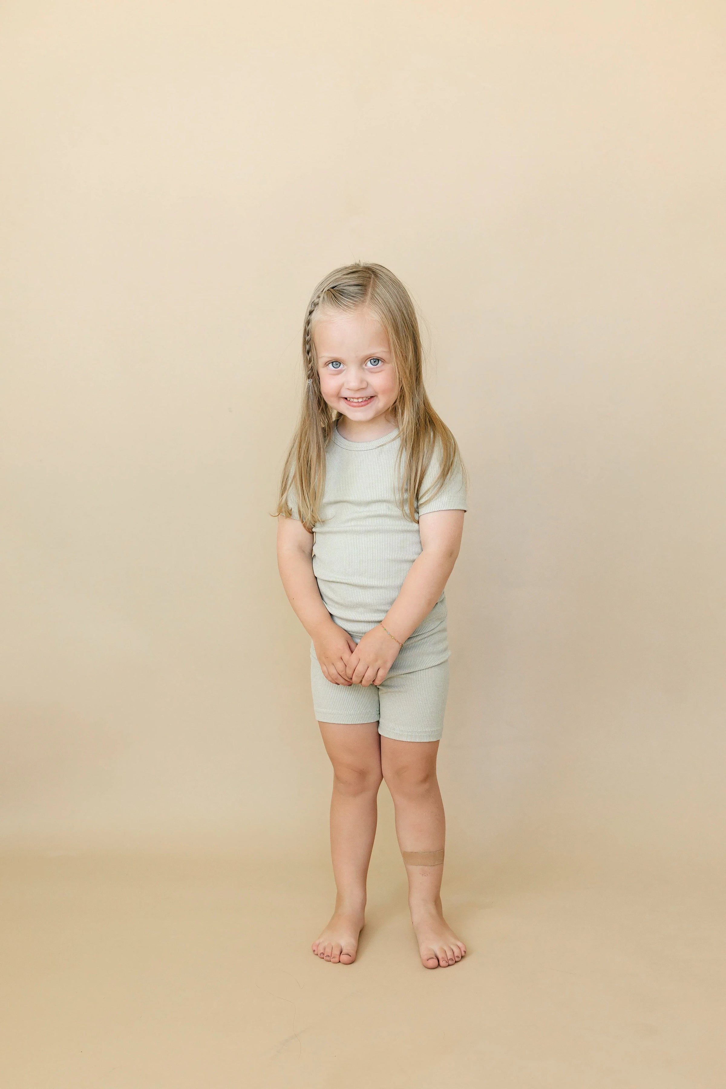Solid Ribbed Bamboo 2pc Pajamas - more colors - BIG FRENCHIES