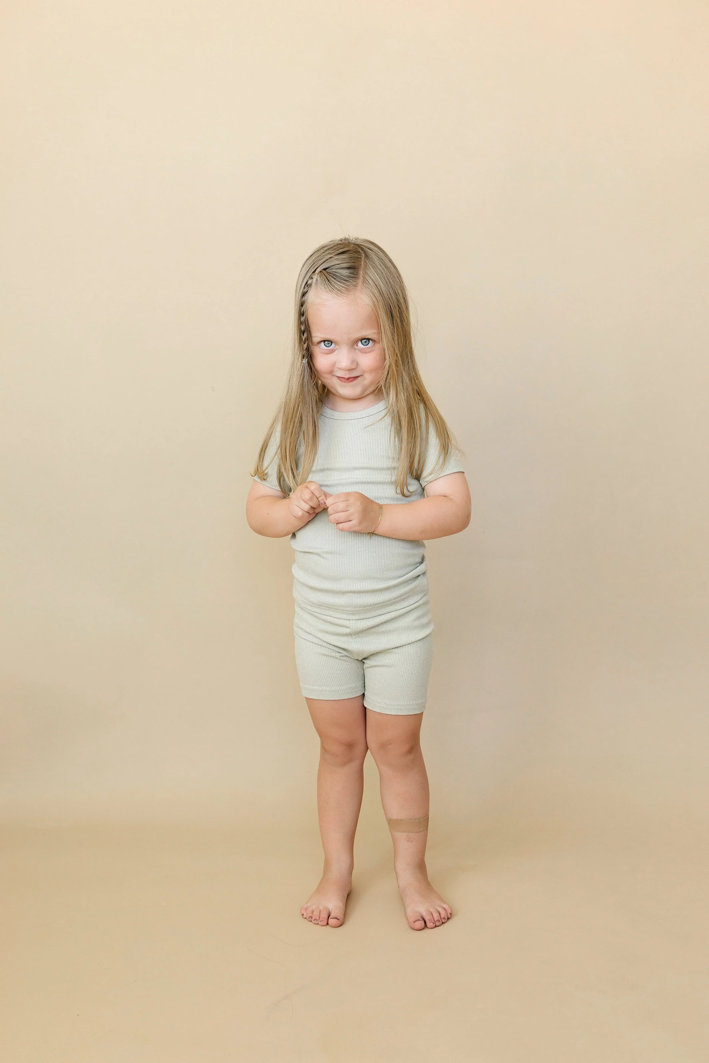 Solid Ribbed Bamboo 2pc Pajamas - more colors - BIG FRENCHIES
