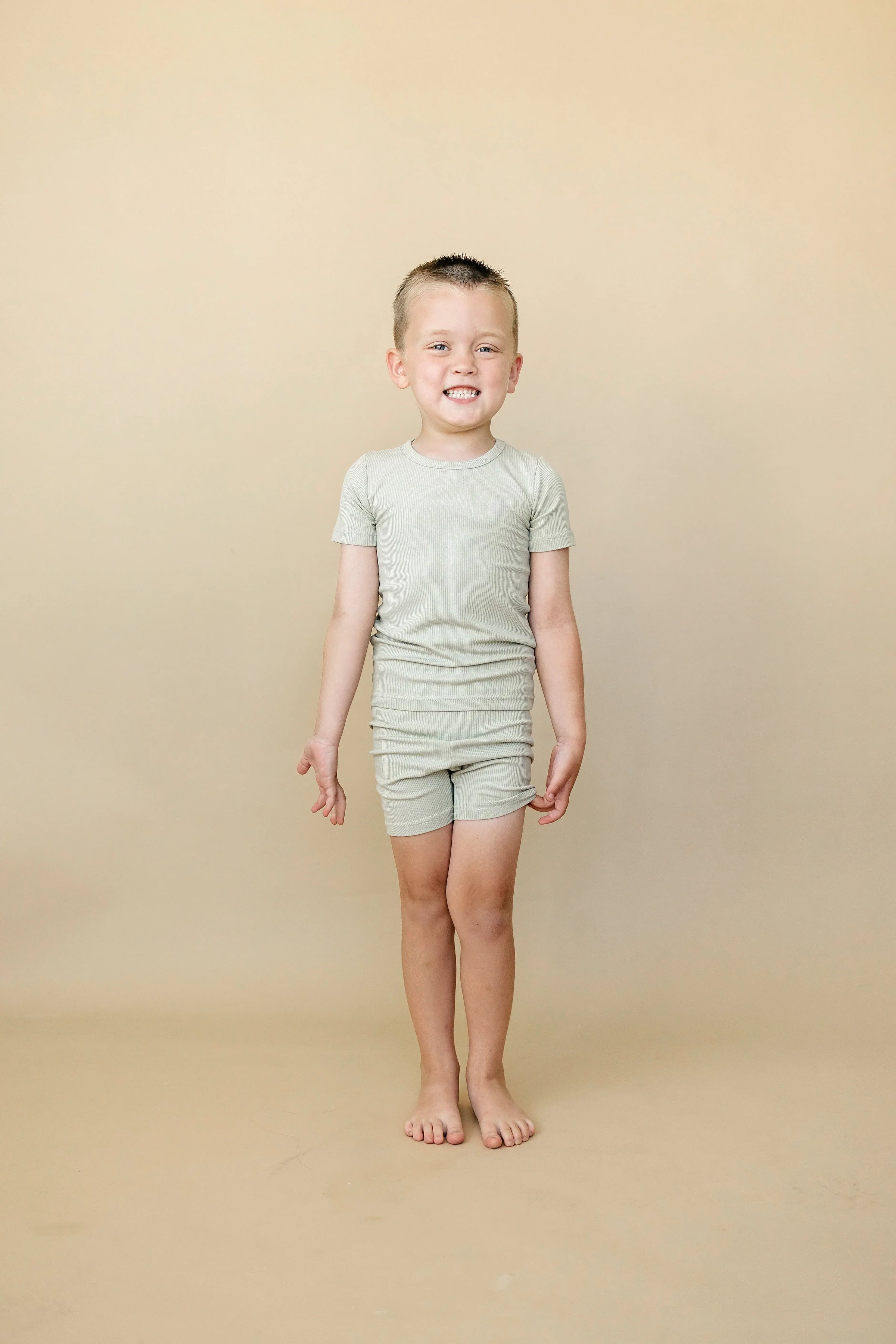 Solid Ribbed Bamboo 2pc Pajamas - more colors - BIG FRENCHIES