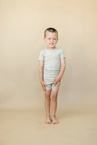 Solid Ribbed Bamboo 2pc Pajamas - more colors - BIG FRENCHIES