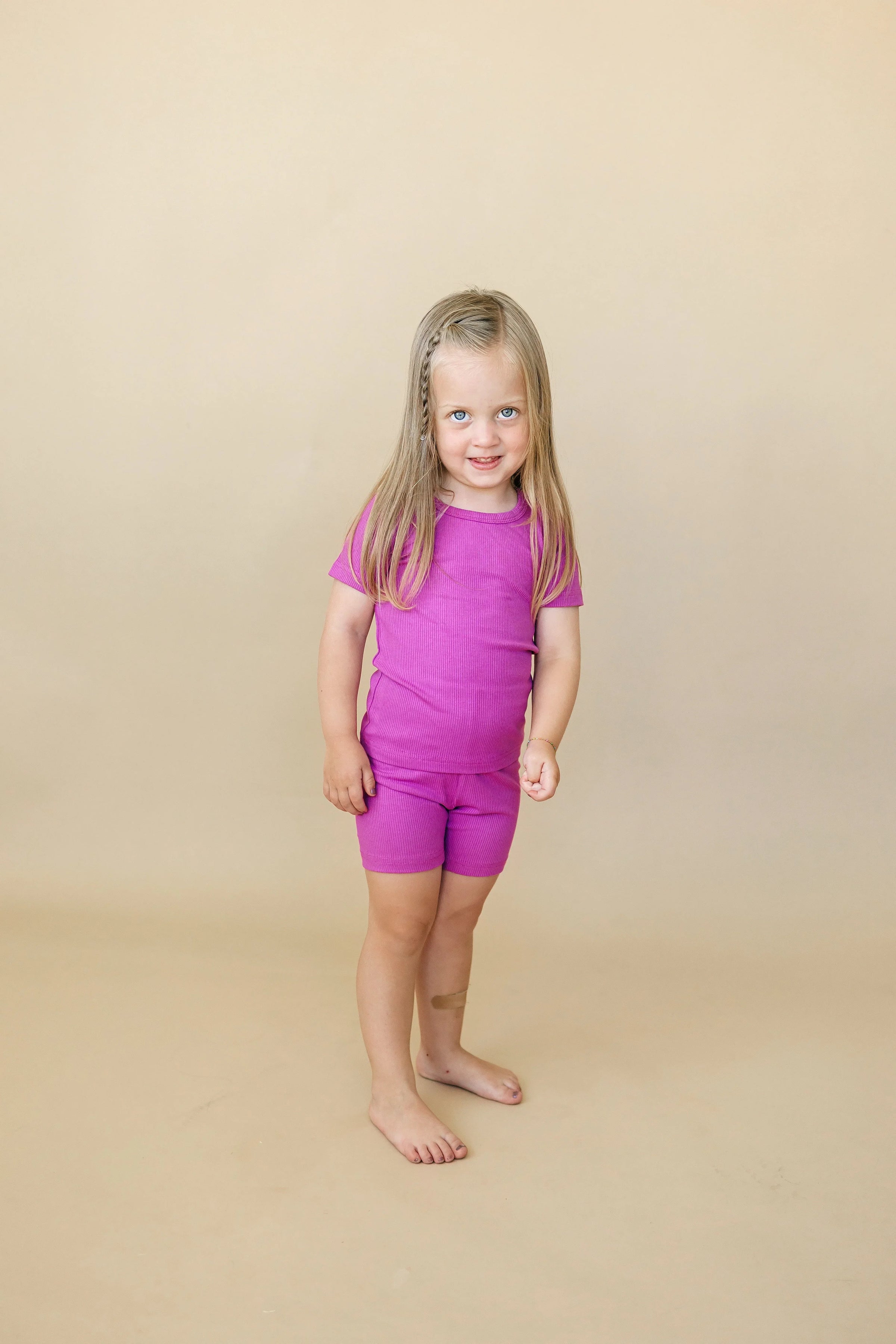 Solid Ribbed Bamboo 2pc Pajamas - more colors - BIG FRENCHIES