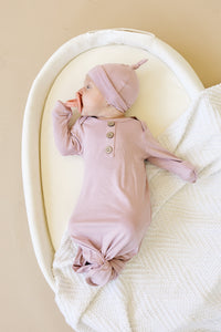 Newborn Bamboo Gown & Hat Set - BIG FRENCHIES