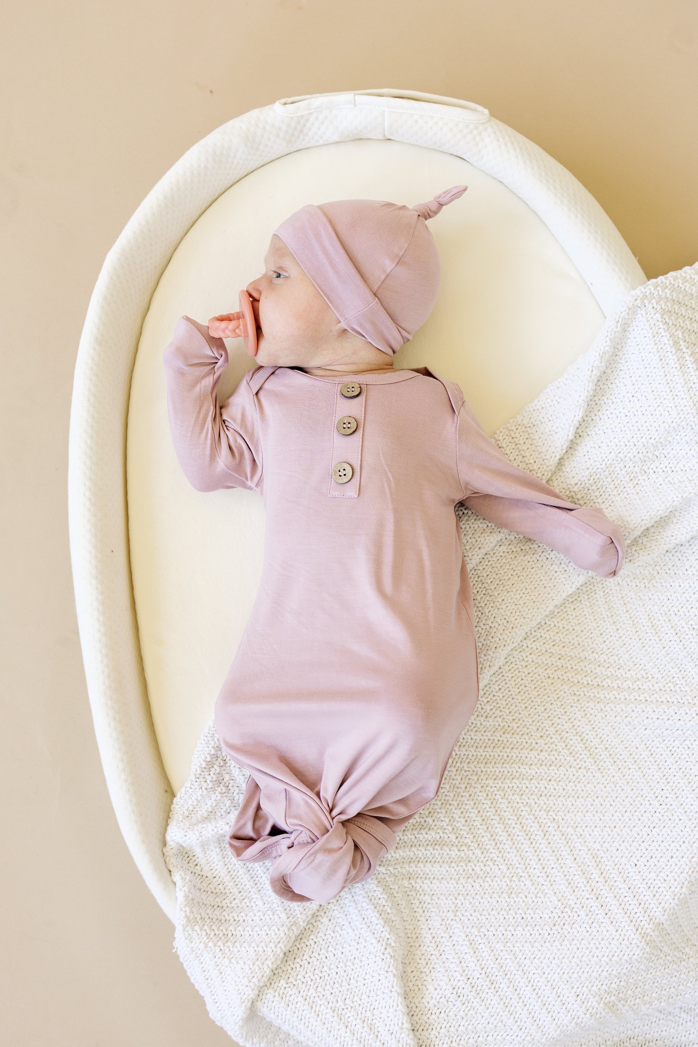 Newborn Bamboo Gown & Hat Set - BIG FRENCHIES