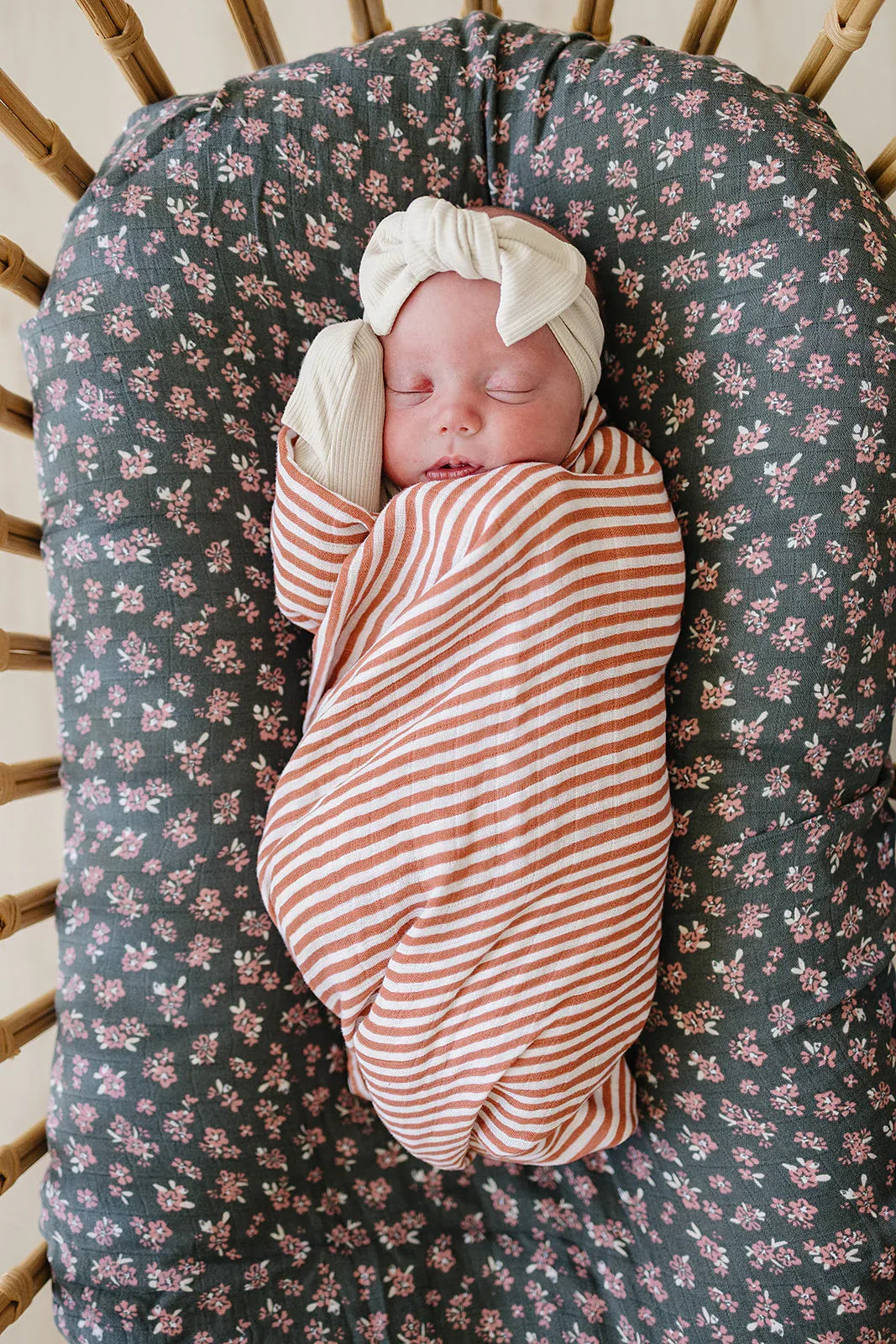 Pink Stripes Muslin Swaddle Blanket - BIG FRENCHIES