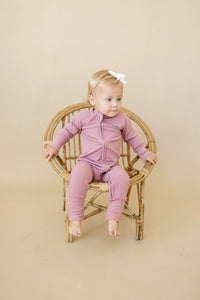 Solid Ribbed Bamboo Zippy Romper - more colors - BIG FRENCHIES
