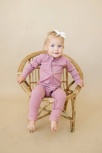 Solid Ribbed Bamboo Zippy Romper - more colors - BIG FRENCHIES