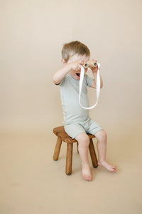 Solid Ribbed Bamboo 2pc Pajamas - more colors - BIG FRENCHIES