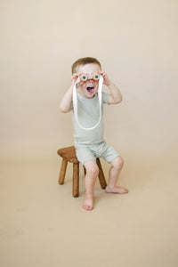 Solid Ribbed Bamboo 2pc Pajamas - more colors - BIG FRENCHIES
