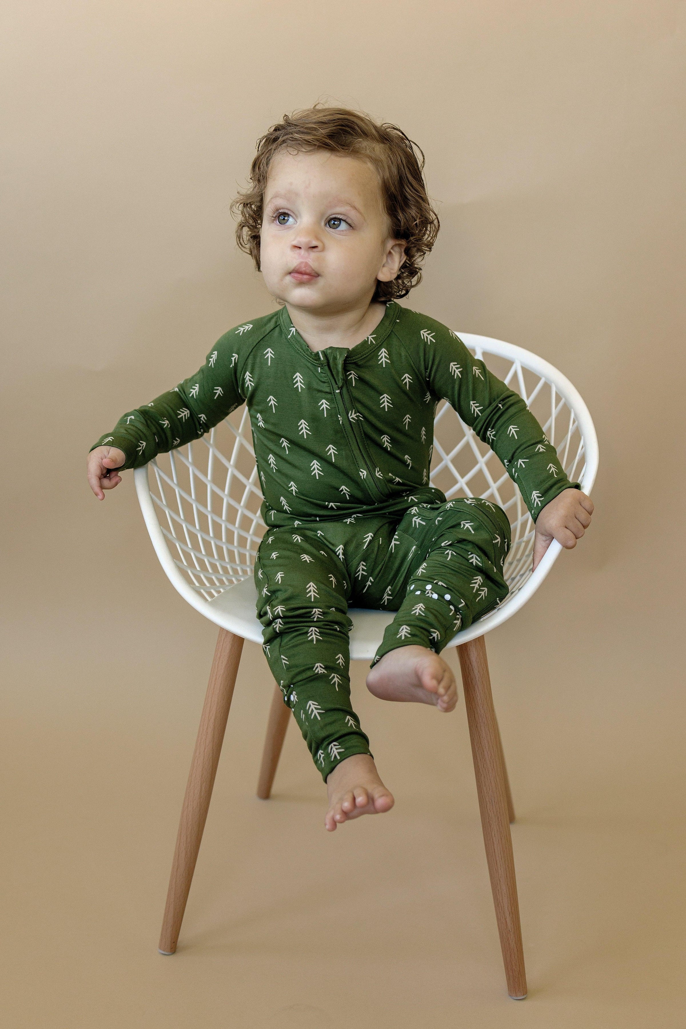 Christmas Tree Bamboo Pajamas - Zippy - BIG FRENCHIES