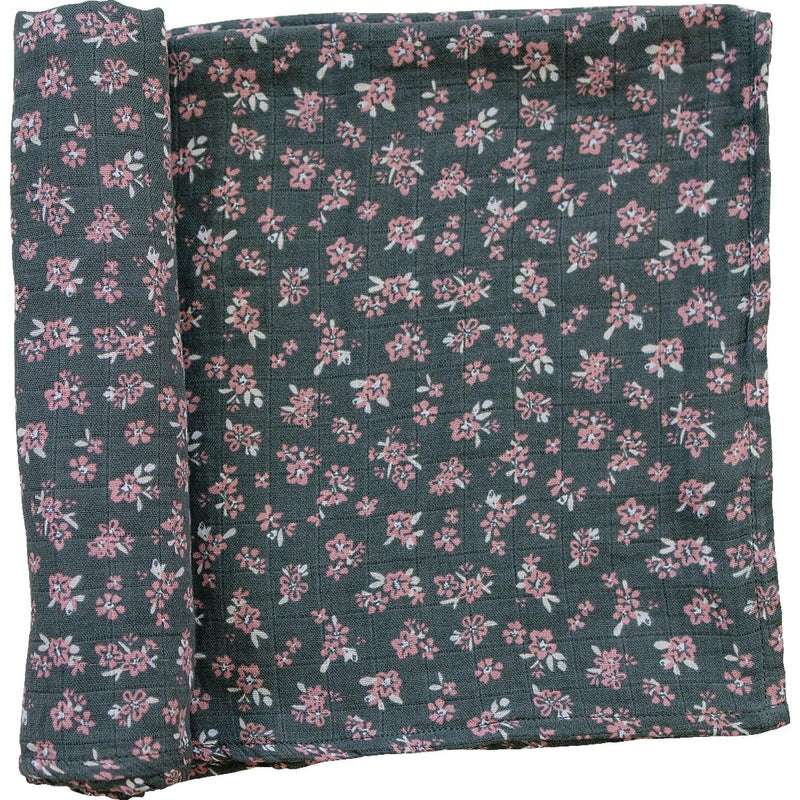 Olive Bloom Muslin Swaddle Blanket - BIG FRENCHIES