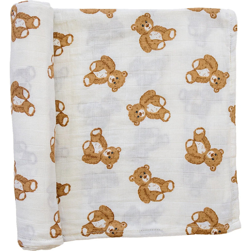 Teddy Bear Swaddle Blanket - BIG FRENCHIES