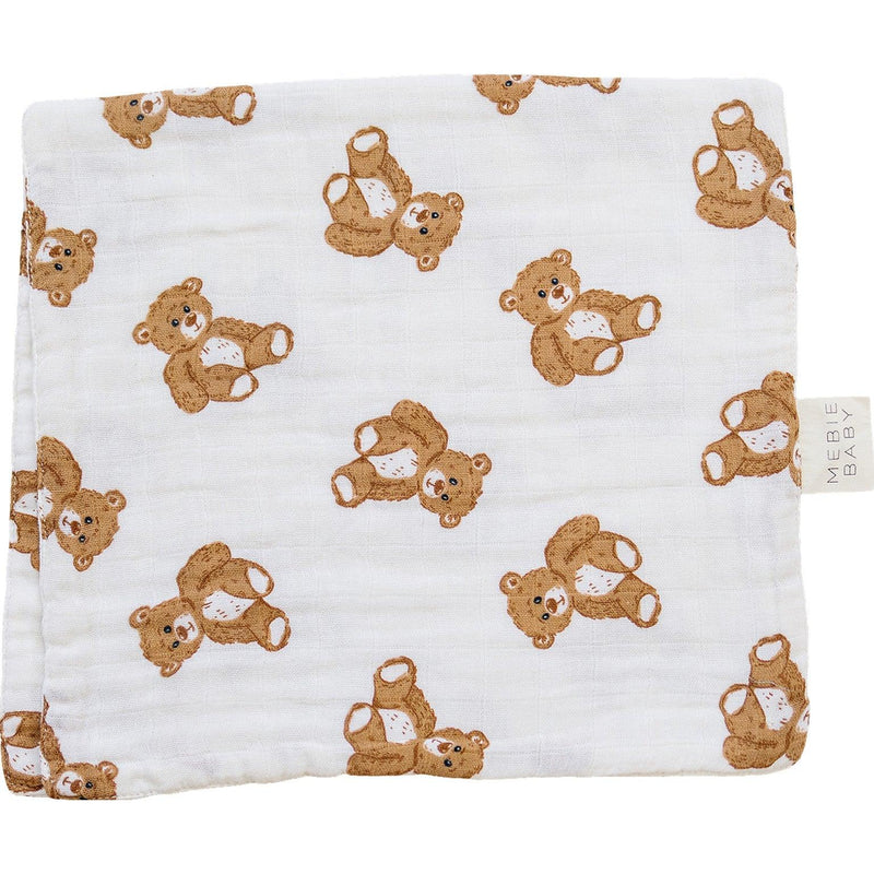 Teddy Bear Muslin Burp Cloth - BIG FRENCHIES