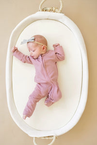 Solid Ribbed Bamboo Zippy Romper - more colors - BIG FRENCHIES
