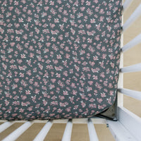 Olive Bloom Muslin Crib Sheet - BIG FRENCHIES