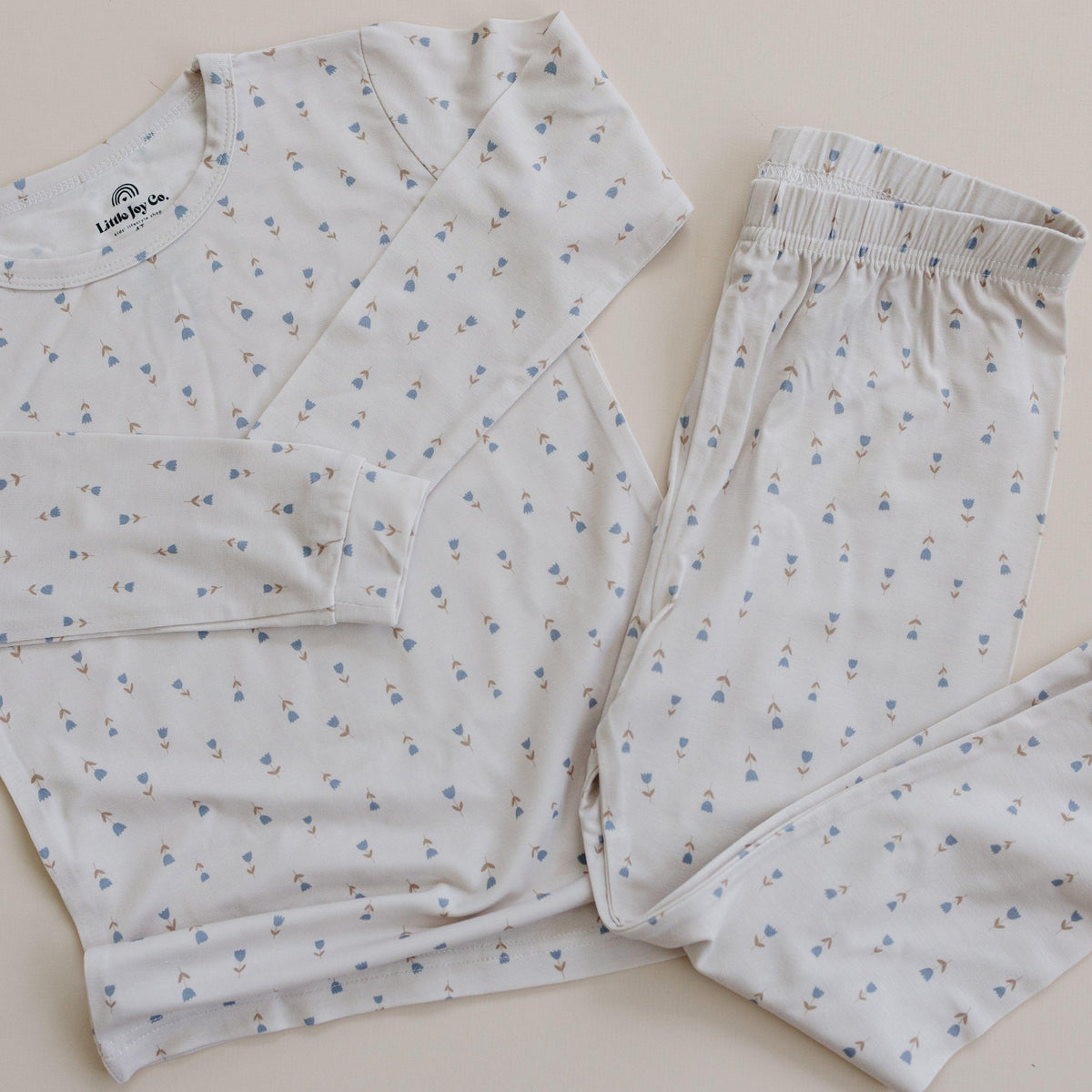 Tiny Tulips 2pc Bamboo Pajamas - BIG FRENCHIES