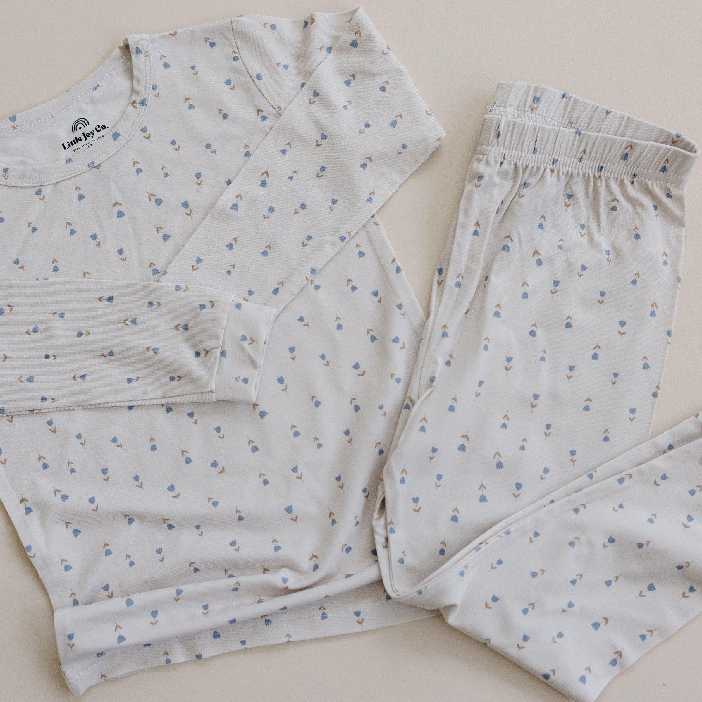 Tiny Tulips 2pc Bamboo Pajamas - BIG FRENCHIES