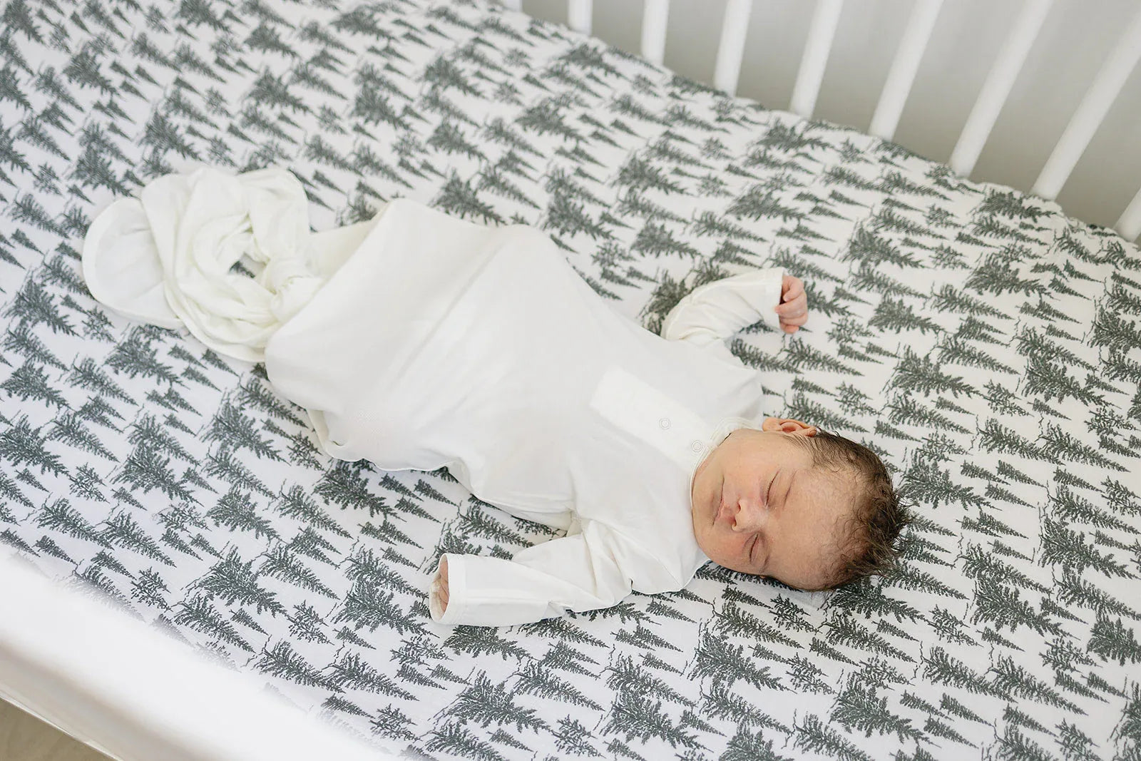 Forest Muslin Crib Sheet - BIG FRENCHIES