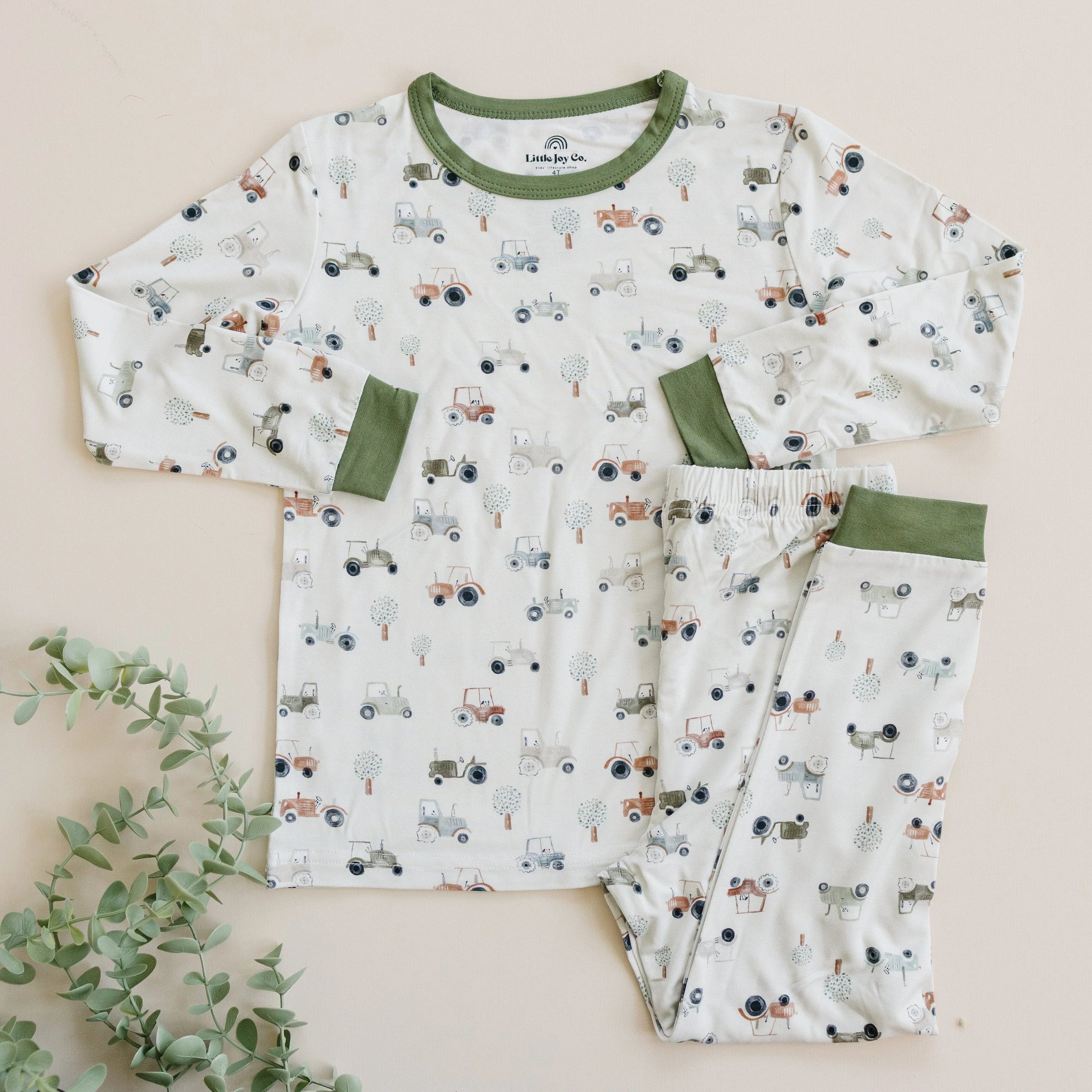 Tiny Tractors 2pc Bamboo Pajamas - BIG FRENCHIES
