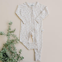 Tiny Tulips Bamboo Zippy Pajamas - BIG FRENCHIES