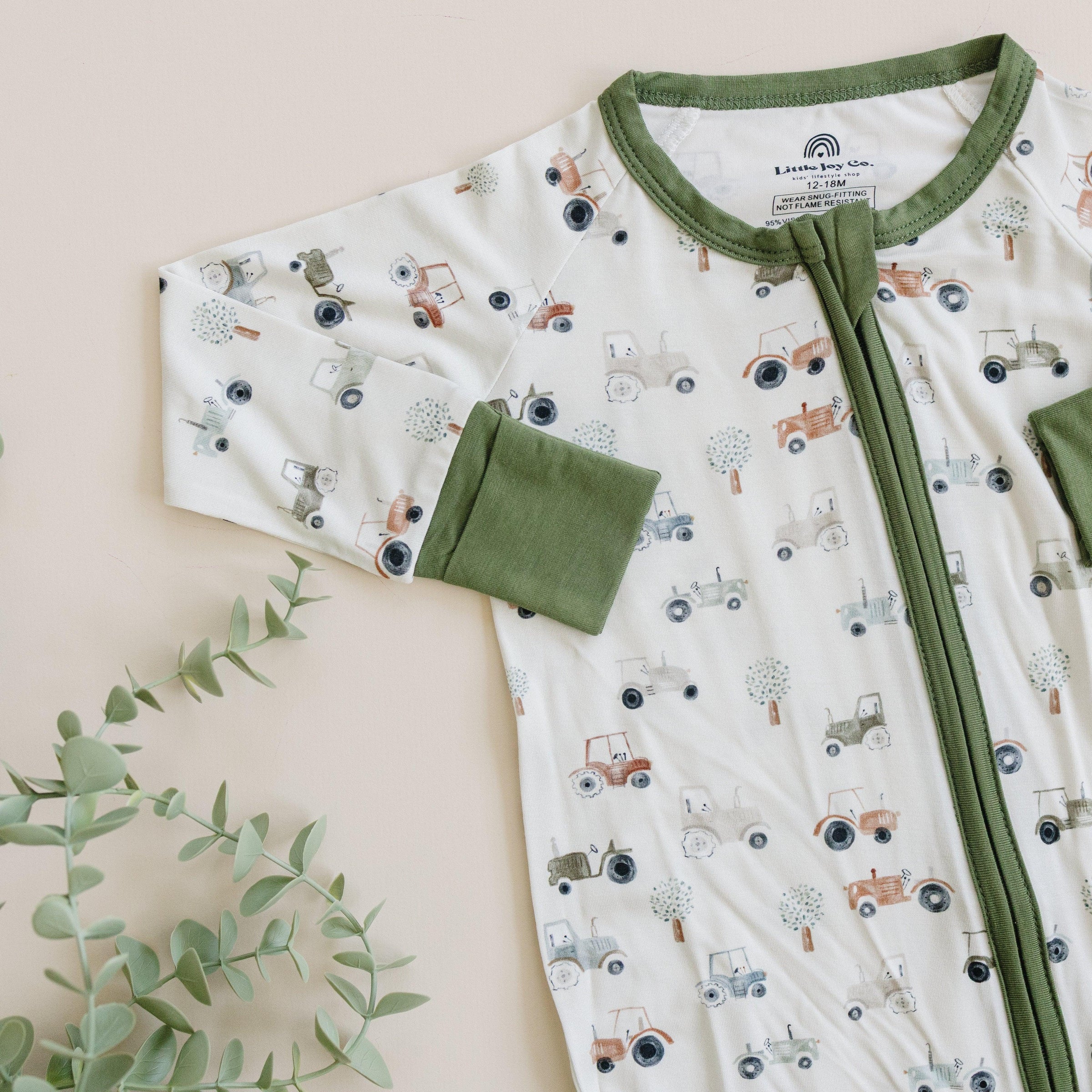 Tiny Tractors Bamboo Zippy Pajamas - BIG FRENCHIES